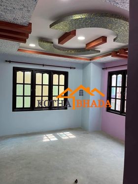 Ground + 1st floor, 4bhk flat for rent @rs.25k